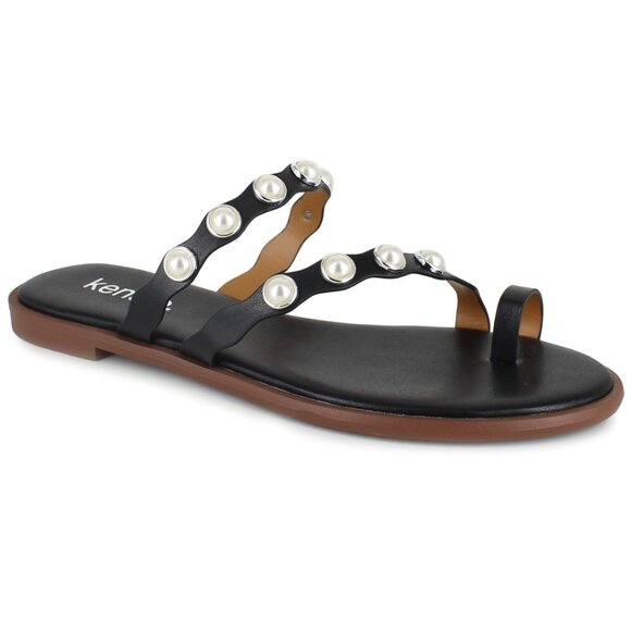 Kensie Shoes - Kensie Kensie Womens Maltese Flat Sa Black 6.5M